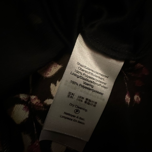 DKNY Black Floral Midi Dress - Picture 5 of 7